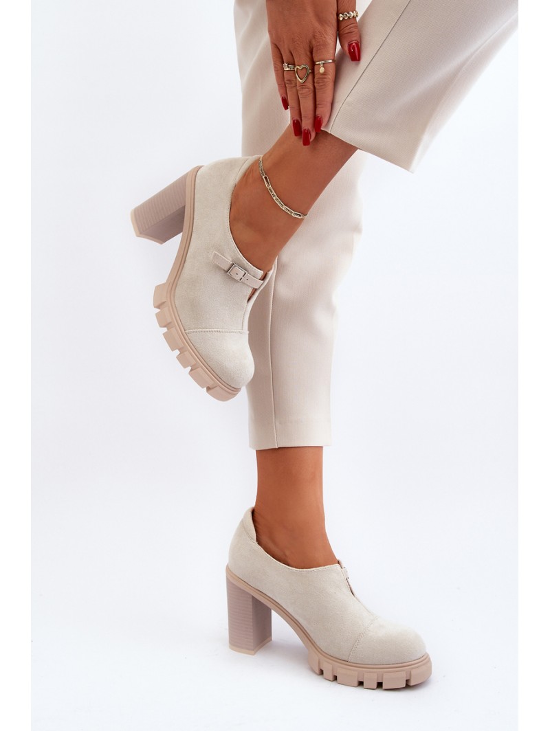 Women's High Heel Pumps Light Beige Tauina
