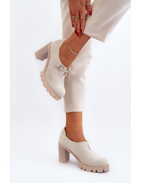 Women's High Heel Pumps Light Beige Tauina
