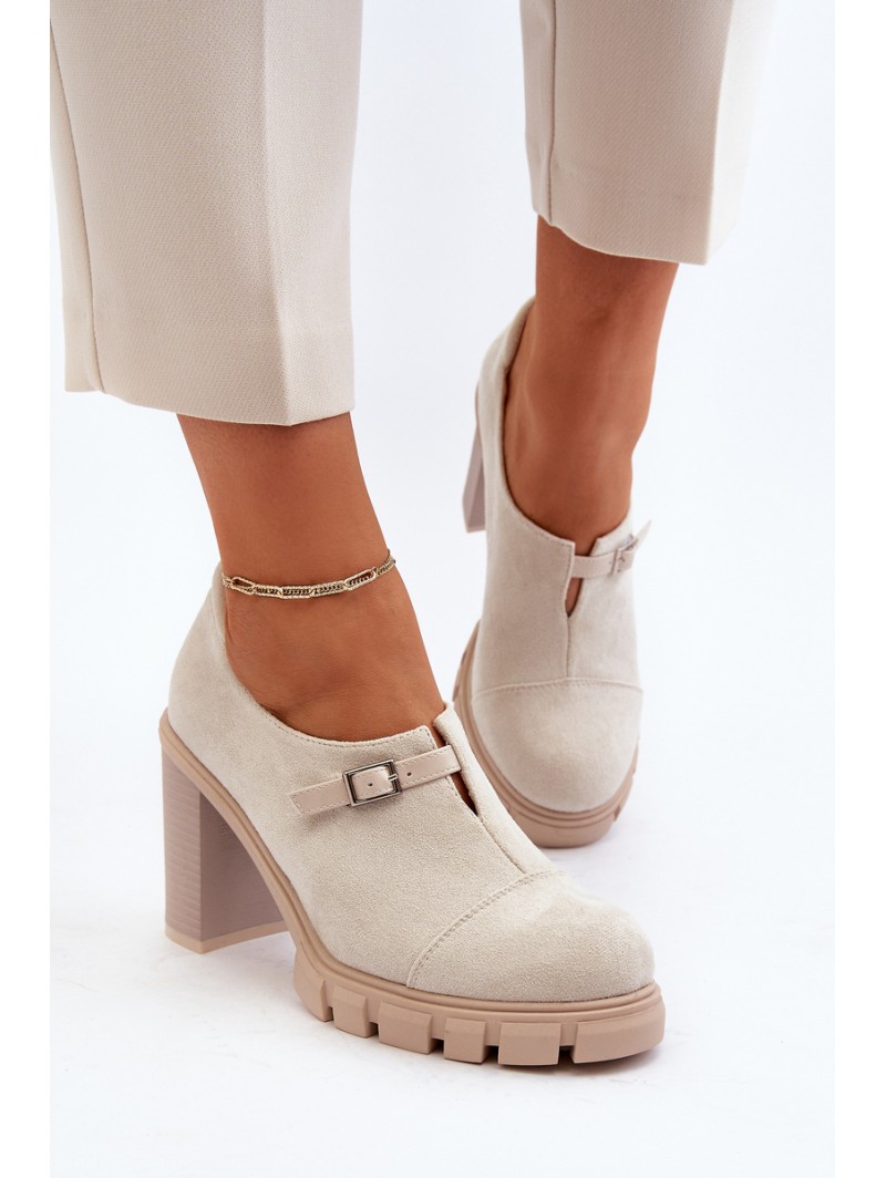 Women's High Heel Pumps Light Beige Tauina