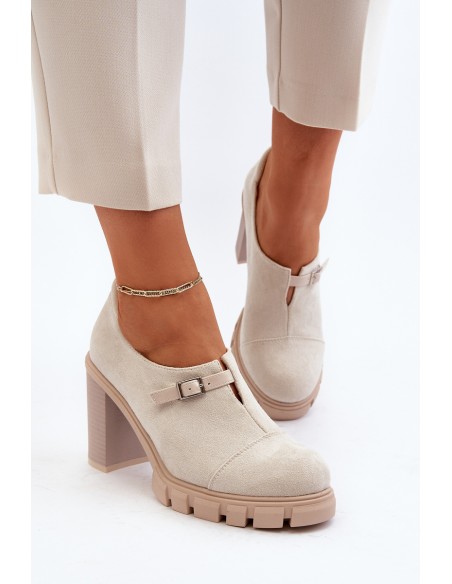 Women's High Heel Pumps Light Beige Tauina