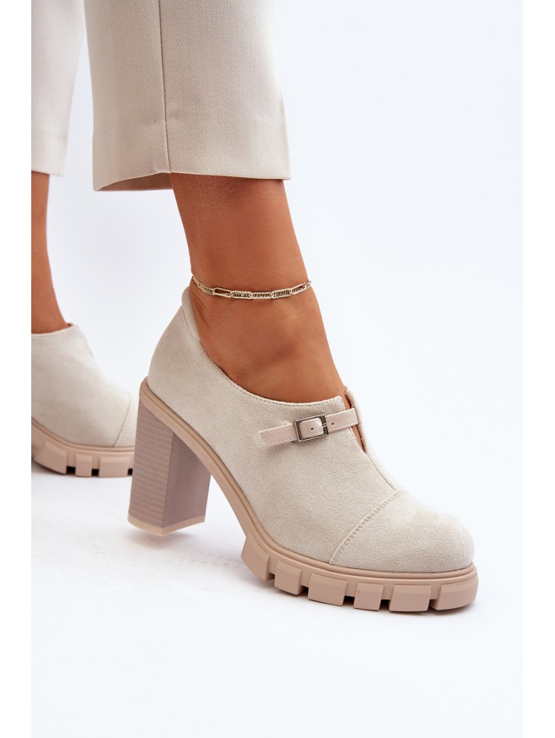 Women's High Heel Pumps Light Beige Tauina
