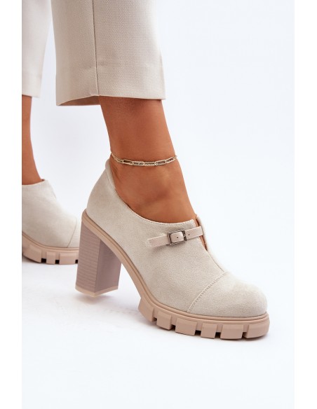 Women's High Heel Pumps Light Beige Tauina