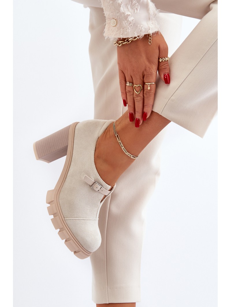 Women's High Heel Pumps Light Beige Tauina
