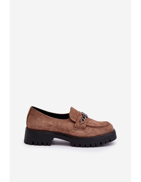 Women's Leather Moccasins with Decoration Dark Green Loraleima