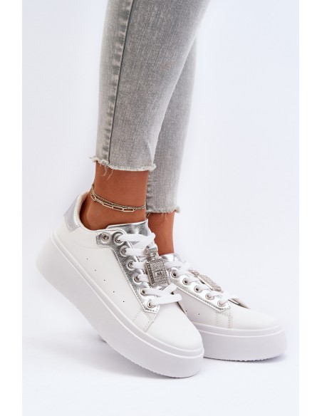 Women's Sneakers with Decoration White Celedria