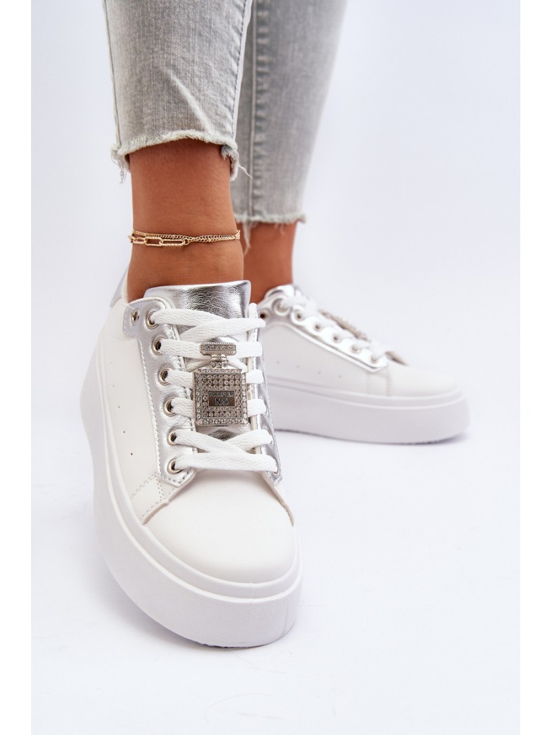 Women's Sneakers with Decoration White Celedria