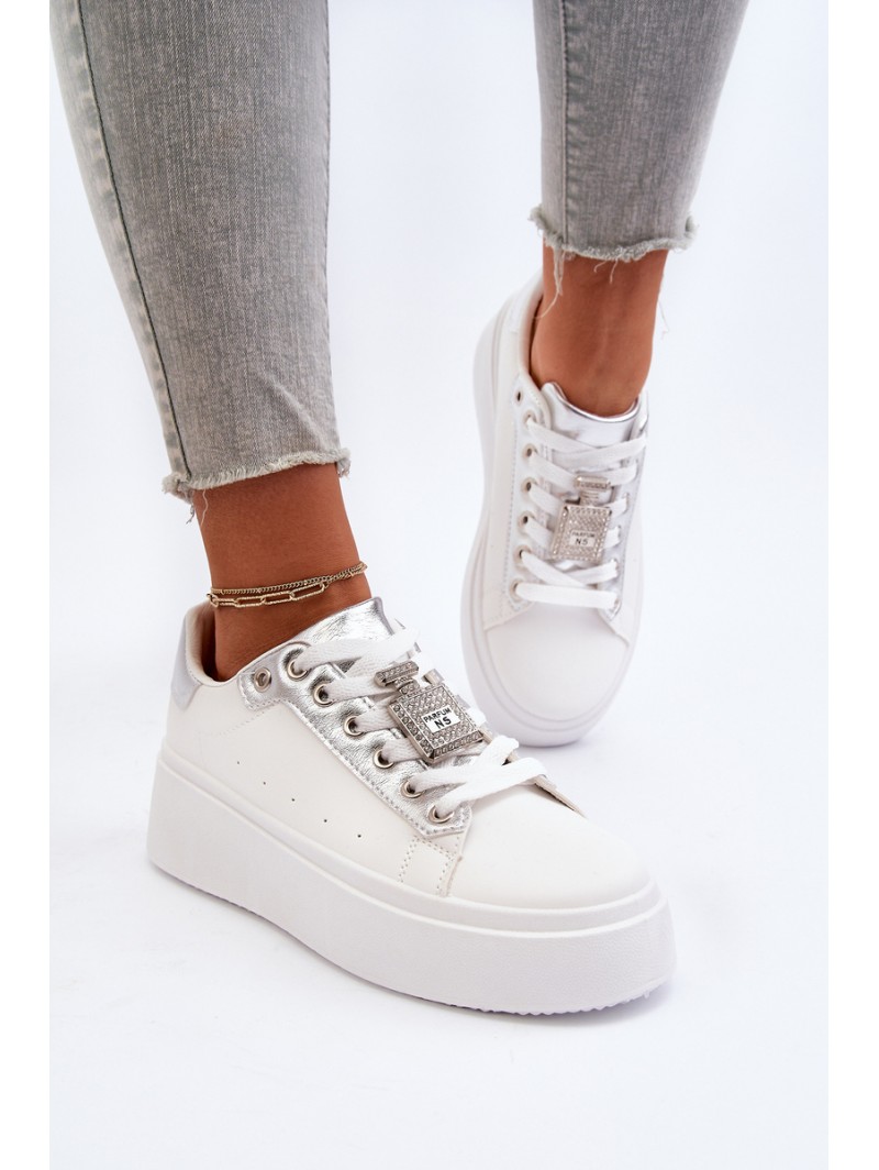 Women's Sneakers with Decoration White Celedria