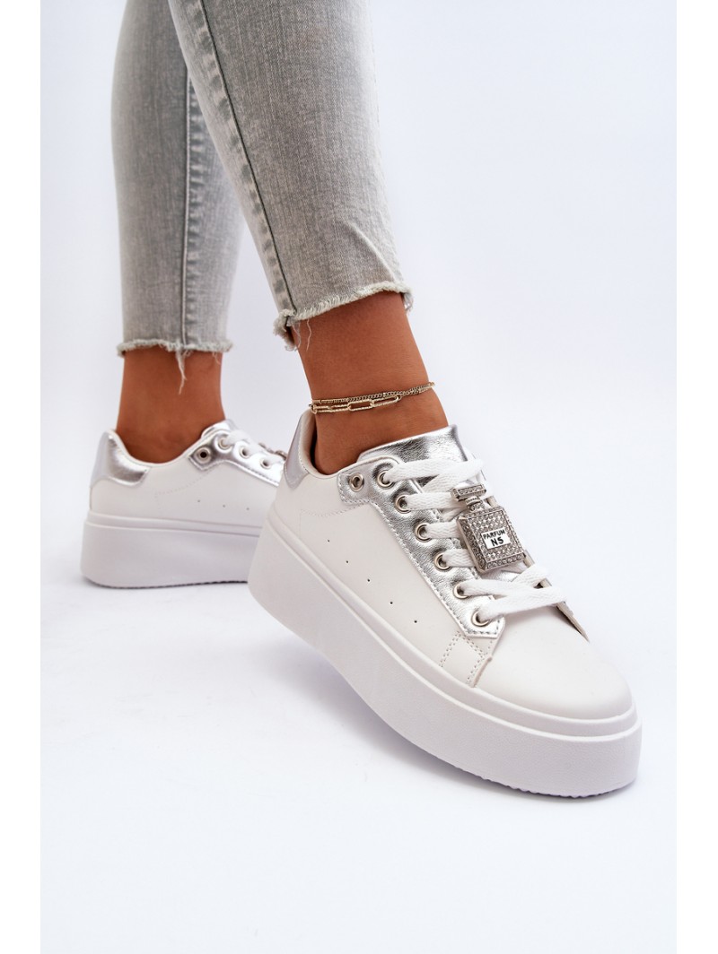 Women's Sneakers with Decoration White Celedria