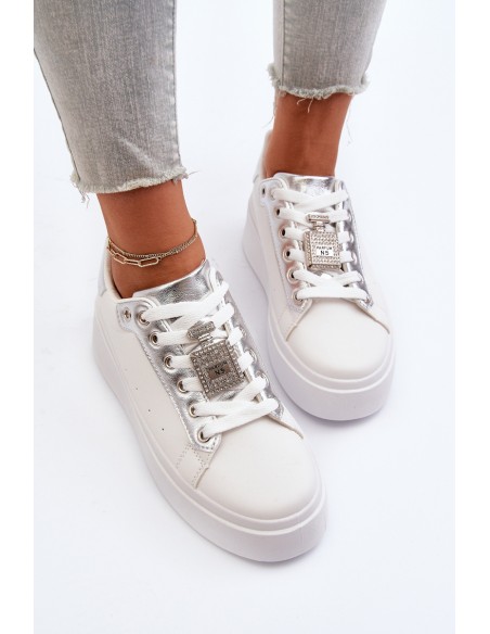 Women's Sneakers with Decoration White Celedria