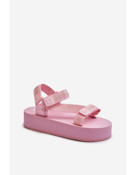 Women's Platform Sandals Big Star NN274A529 Pink