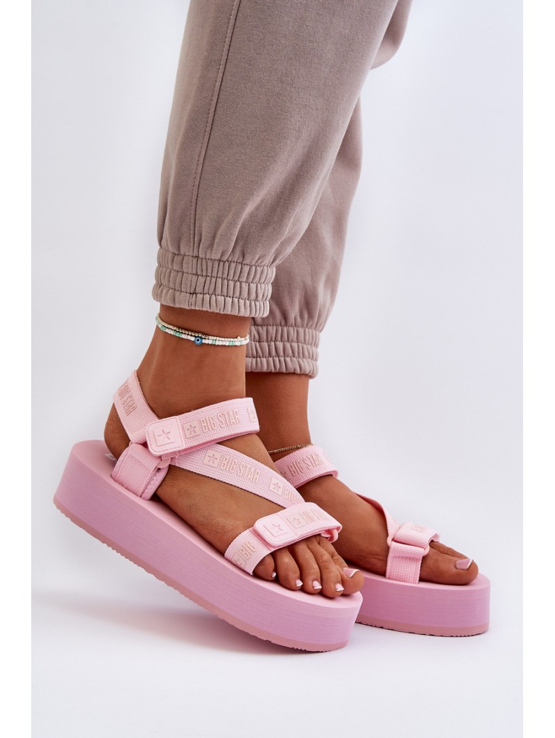 Women's Platform Sandals Big Star NN274A529 Pink