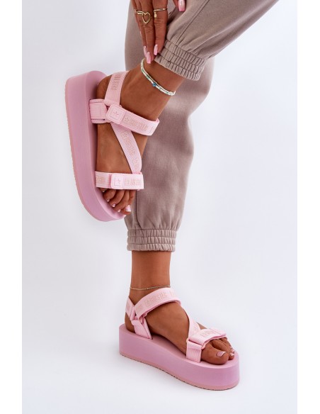 Women's Platform Sandals Big Star NN274A529 Pink