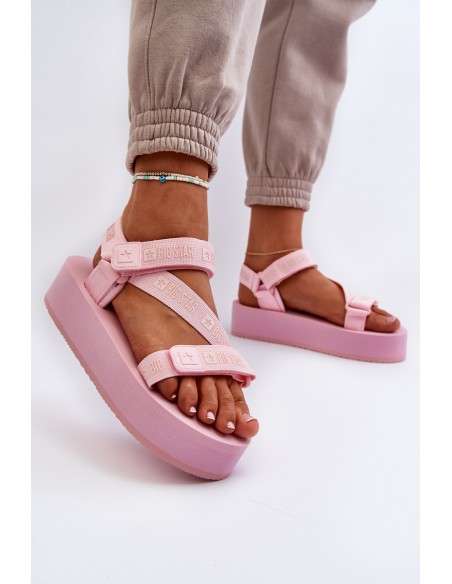 Women's Platform Sandals Big Star NN274A529 Pink