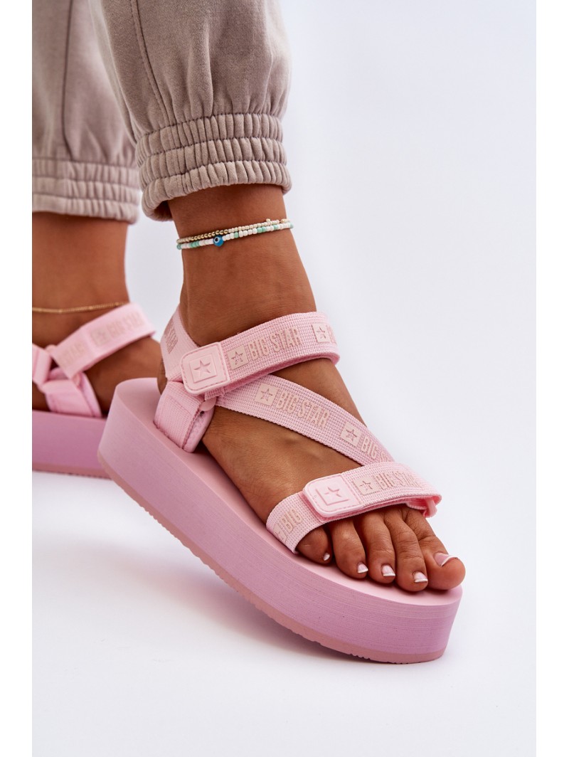 Women's Platform Sandals Big Star NN274A529 Pink