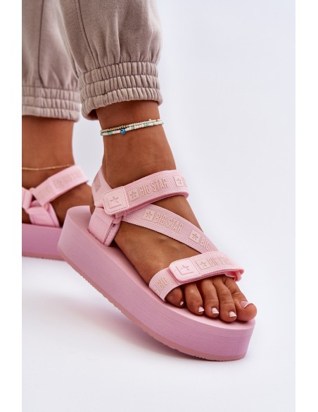 Women's Platform Sandals Big Star NN274A529 Pink