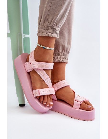 Women's Platform Sandals Big Star NN274A529 Pink