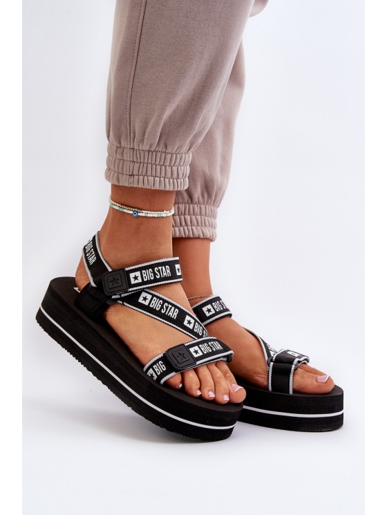 Women's Platform Sandals Big Star NN274A525 Black