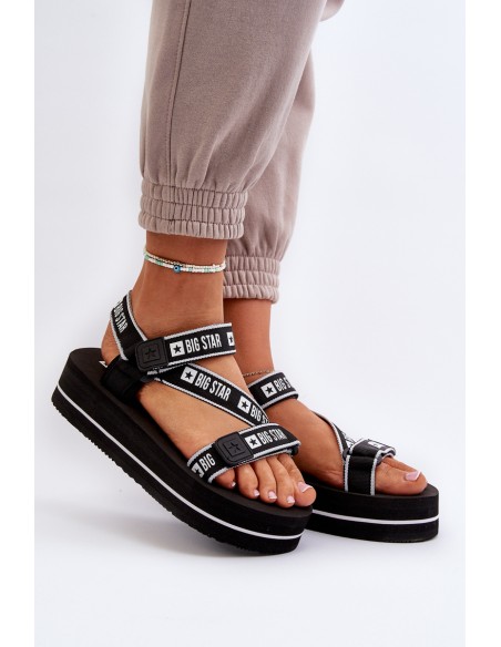 Women's Platform Sandals Big Star NN274A525 Black