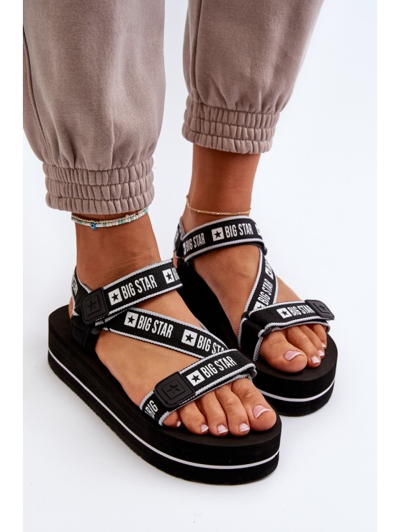 Women's Platform Sandals Big Star NN274A525 Black 2