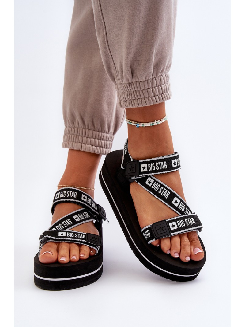 Women's Platform Sandals Big Star NN274A525 Black