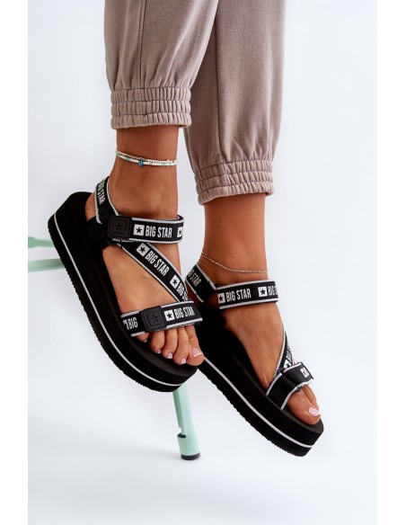 Women's Platform Sandals Big Star NN274A525 Black