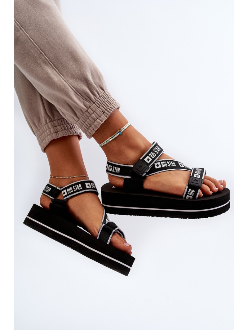 Women's Platform Sandals Big Star NN274A525 Black