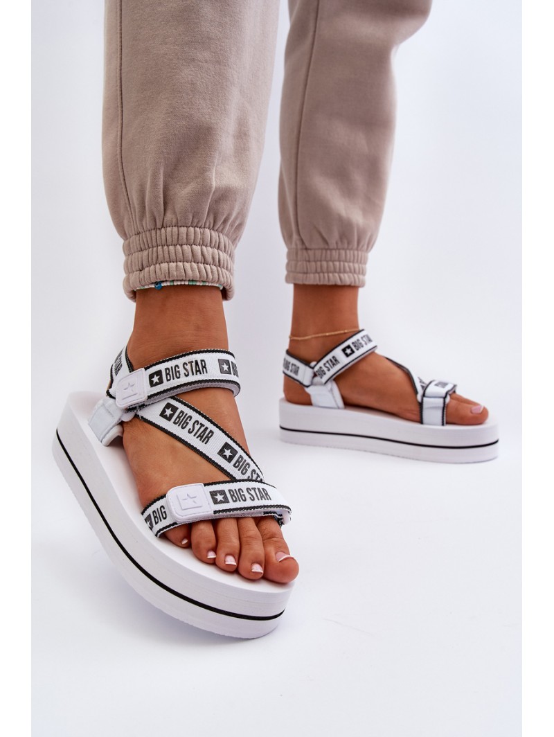 Women's Platform Sandals Big Star NN274A526 White