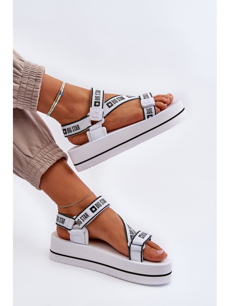Women's Platform Sandals Big Star NN274A526 White