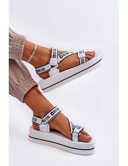 Women's Platform Sandals Big Star NN274A526 White