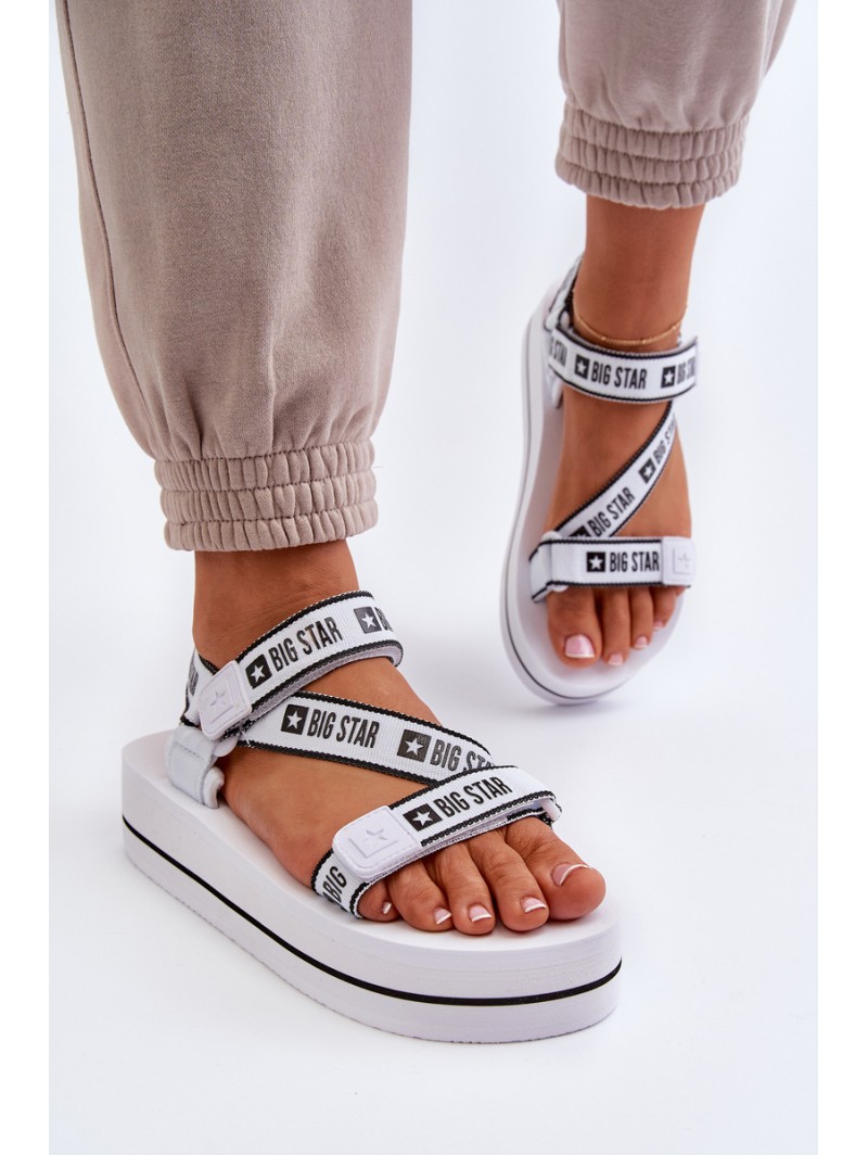 Women's Platform Sandals Big Star NN274A526 White