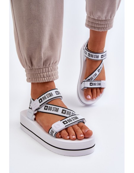 Women's Platform Sandals Big Star NN274A526 White