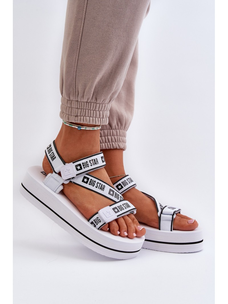 Women's Platform Sandals Big Star NN274A526 White
