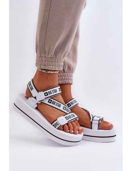 Women's Platform Sandals Big Star NN274A526 White