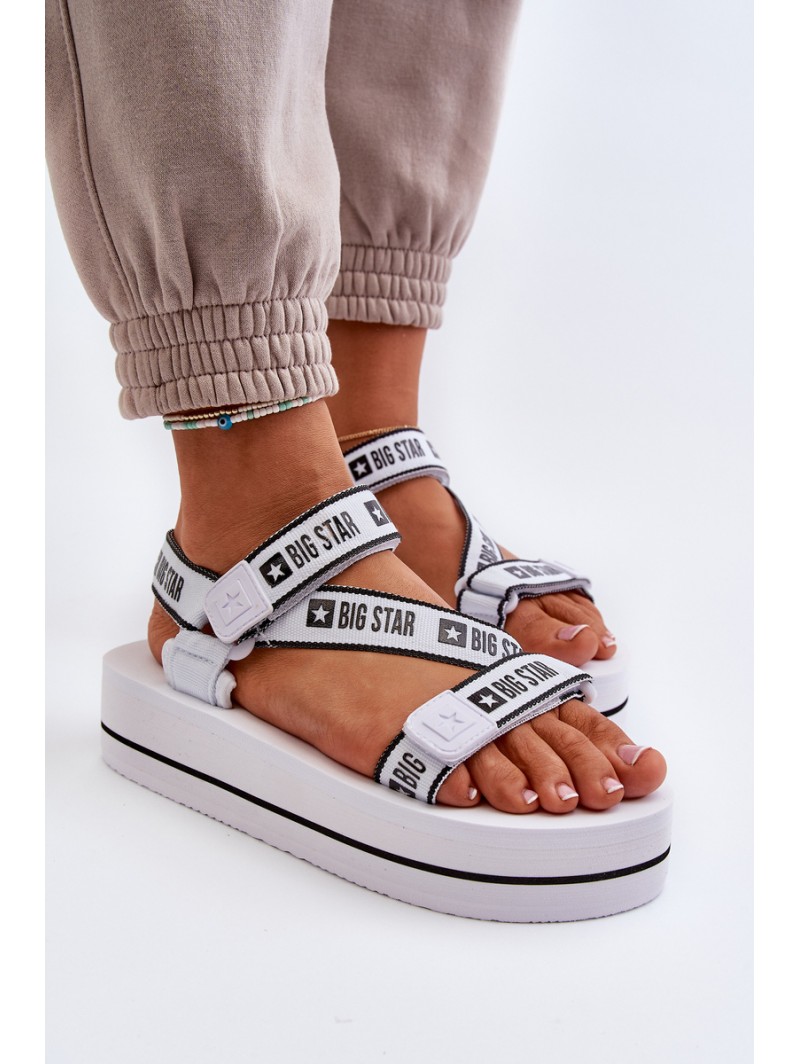 Women's Platform Sandals Big Star NN274A526 White