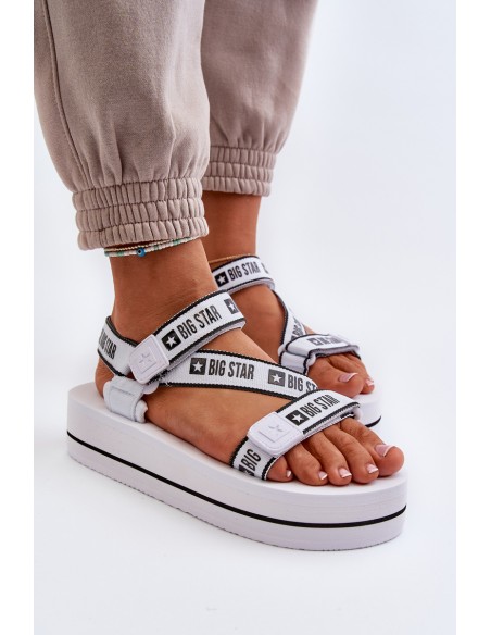 Women's Platform Sandals Big Star NN274A526 White