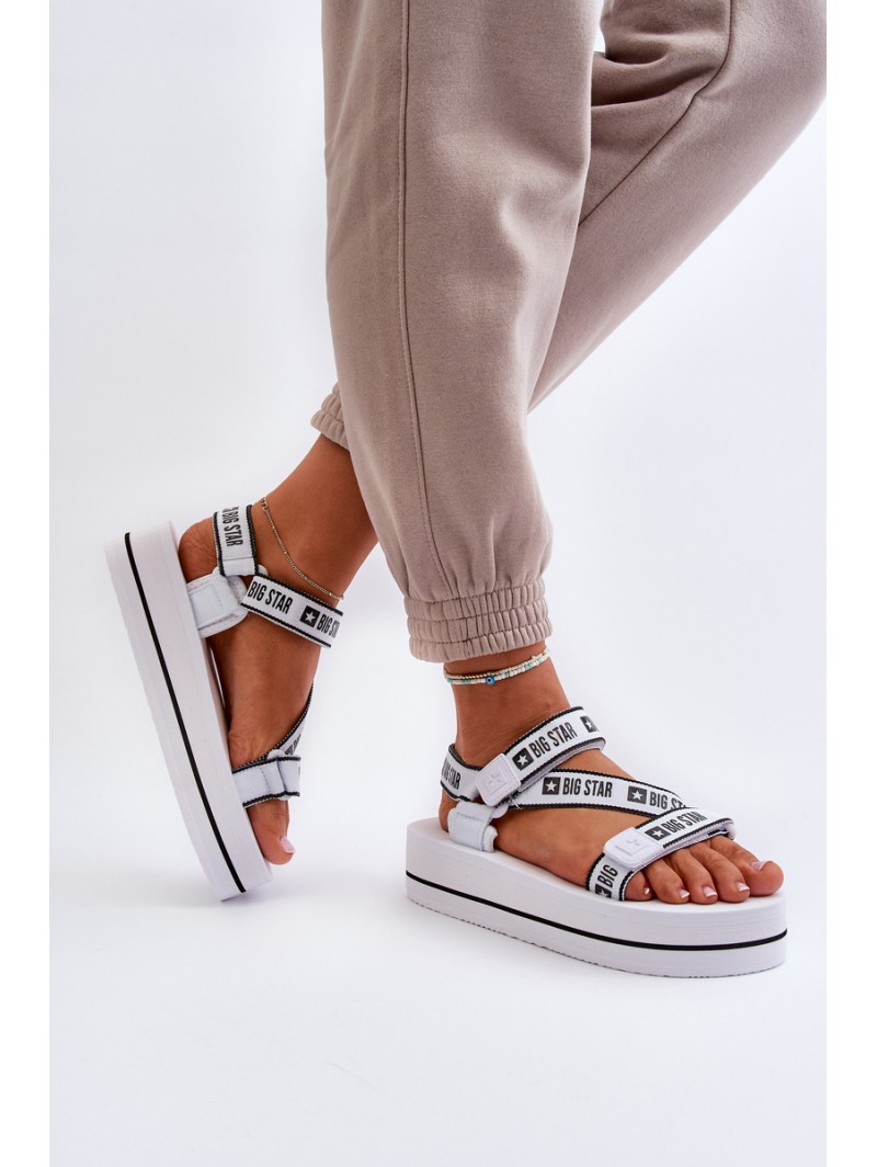 Women's Platform Sandals Big Star NN274A526 White