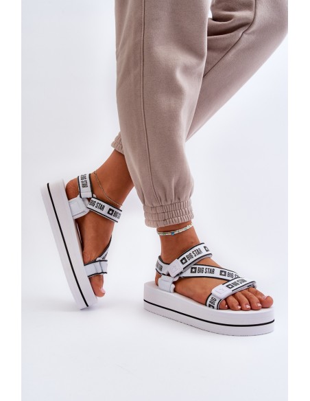 Women's Platform Sandals Big Star NN274A526 White