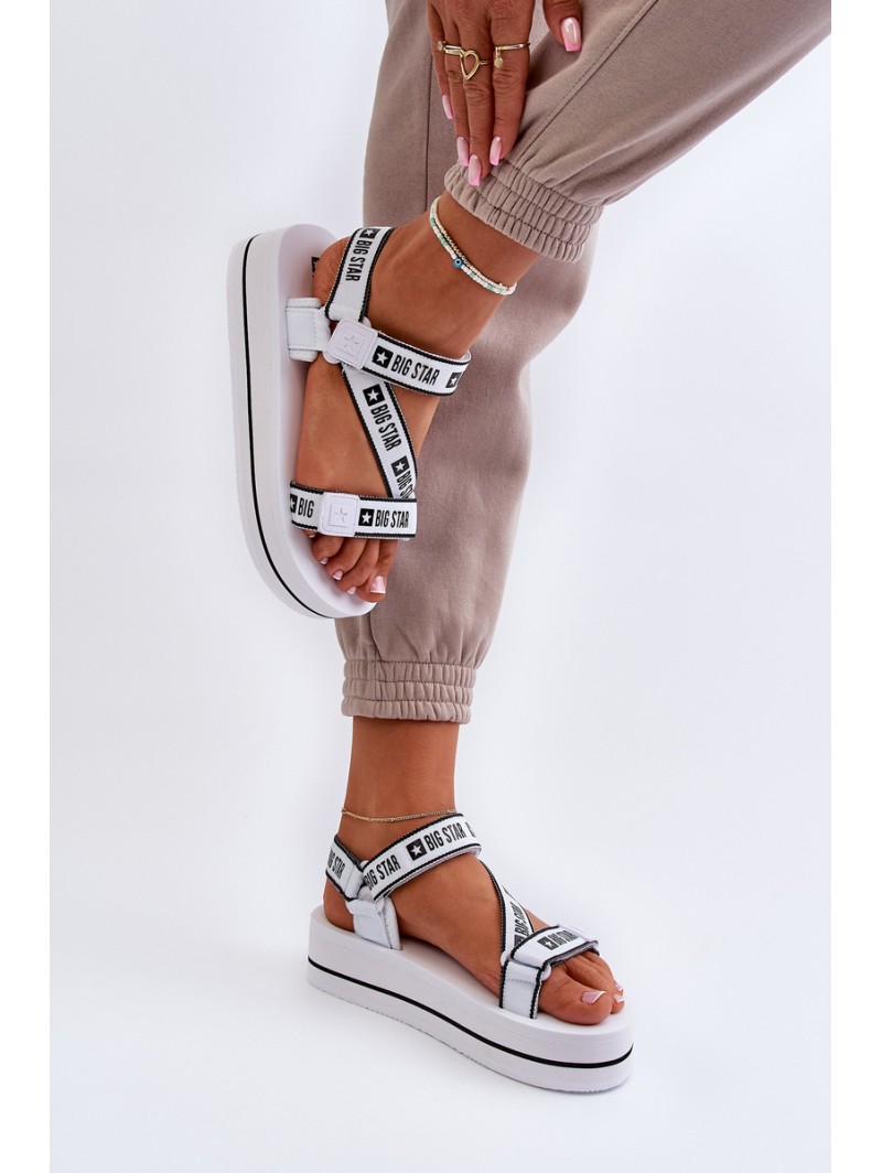 Women's Platform Sandals Big Star NN274A526 White