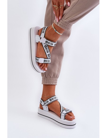 Women's Platform Sandals Big Star NN274A526 White