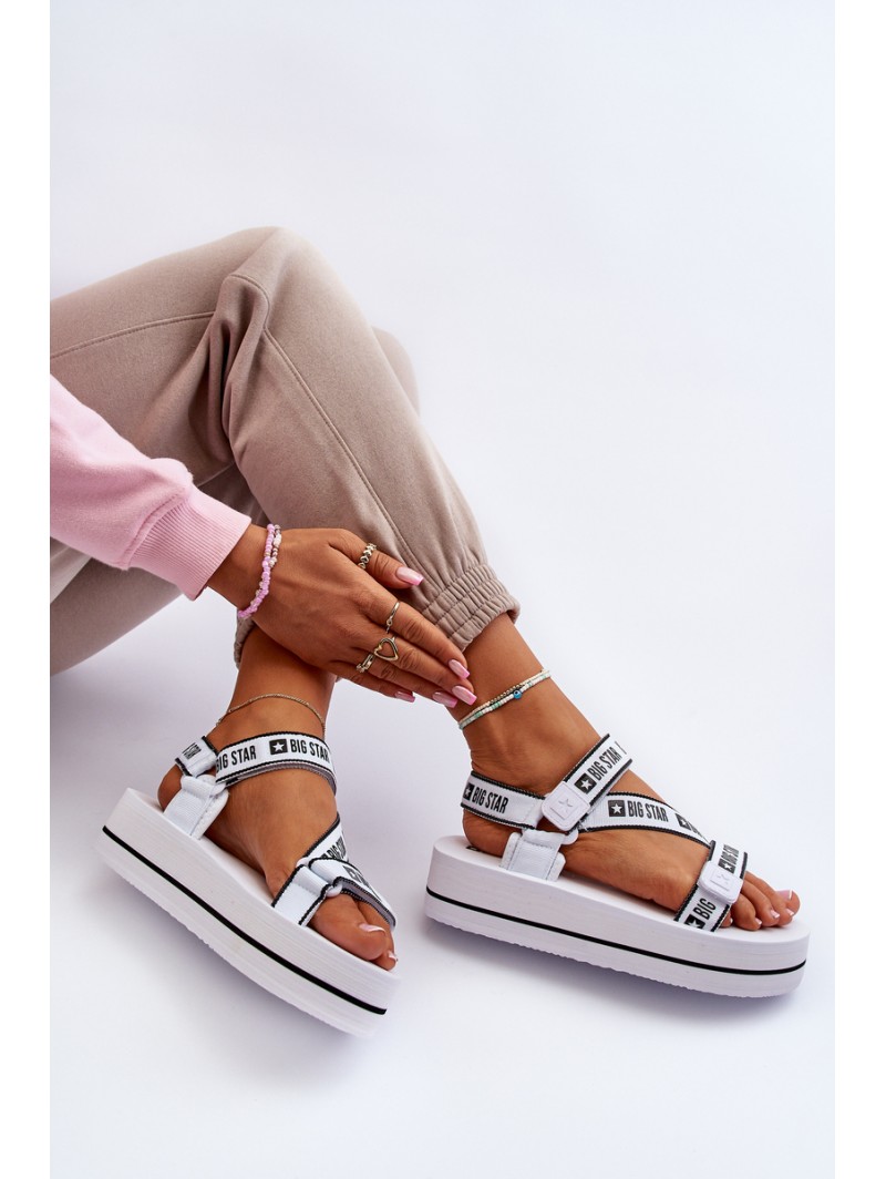 Women's Platform Sandals Big Star NN274A526 White