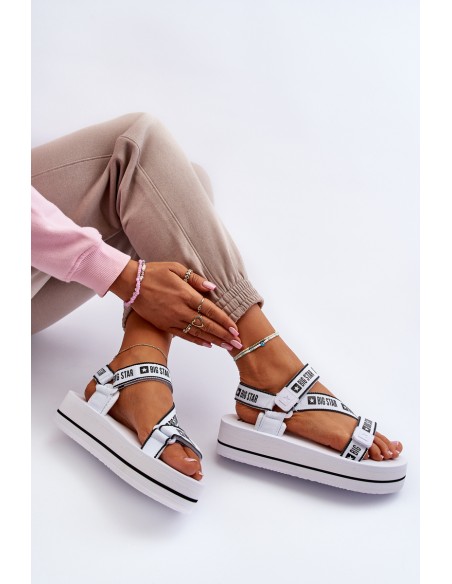 Women's Platform Sandals Big Star NN274A526 White
