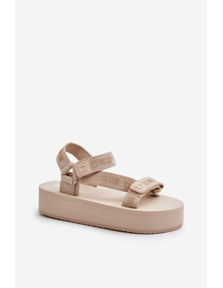 Women's Platform Sandals Big Star NN274A528 Beige