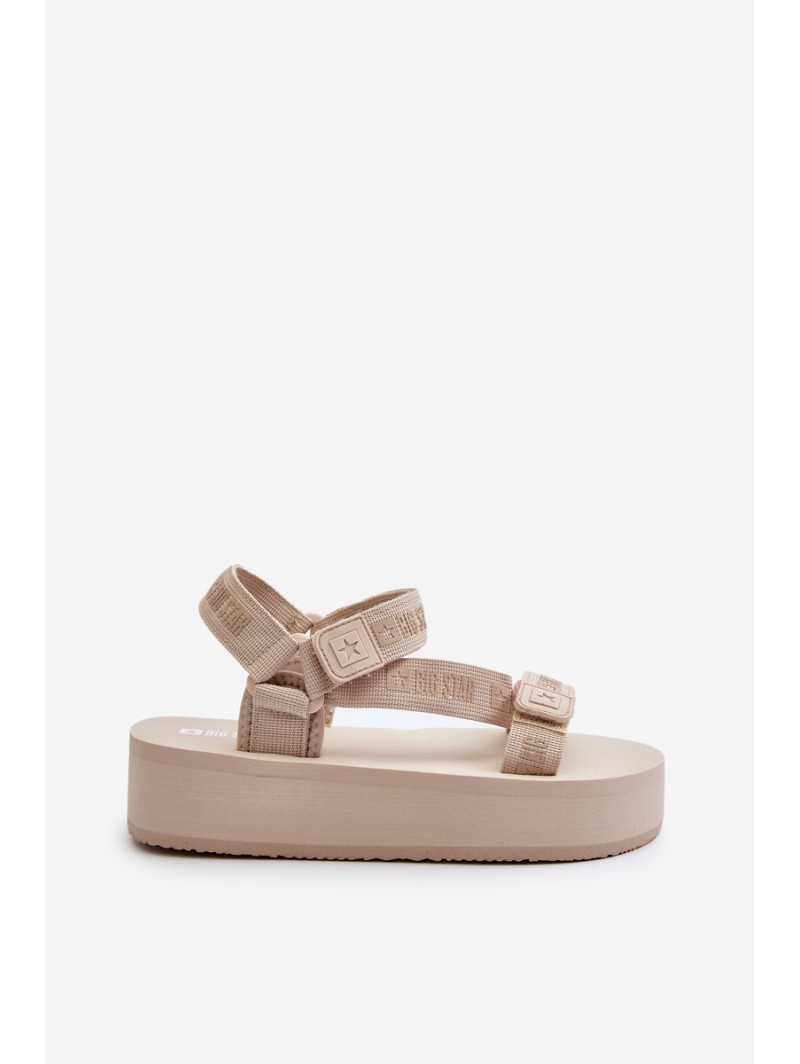 Women's Platform Sandals Big Star NN274A528 Beige