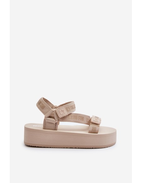 Women's Platform Sandals Big Star NN274A528 Beige