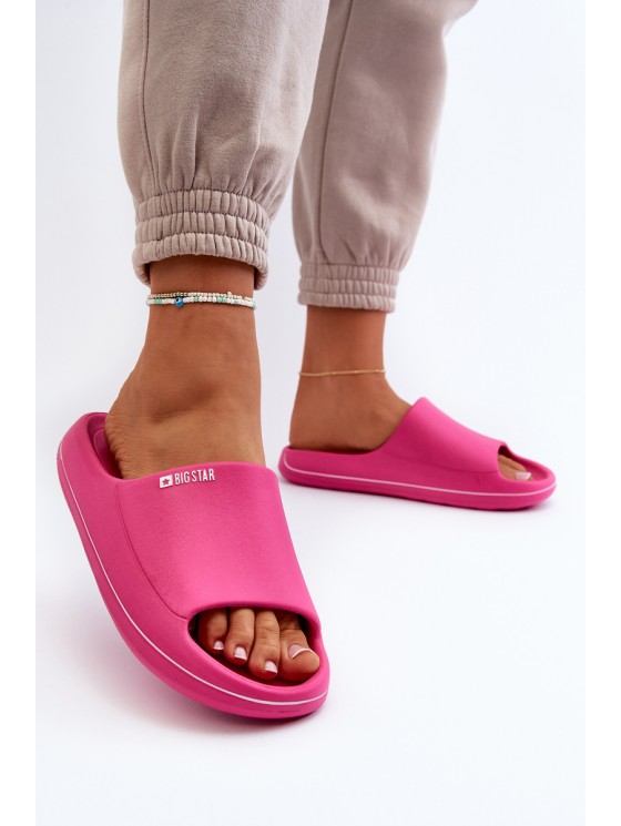 Light Women's Slippers Big Star NN274A041 Fuchsia