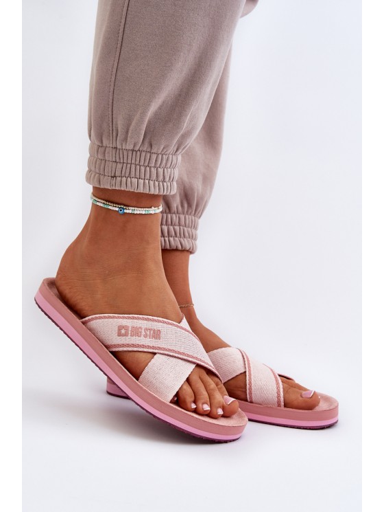 Women's Flip Flops Big Star NN274A058 Pink 2