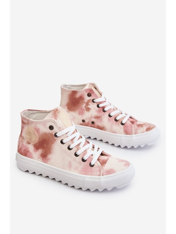 Women's Sneakers High Big Star LL274048 Beige-Pink 2