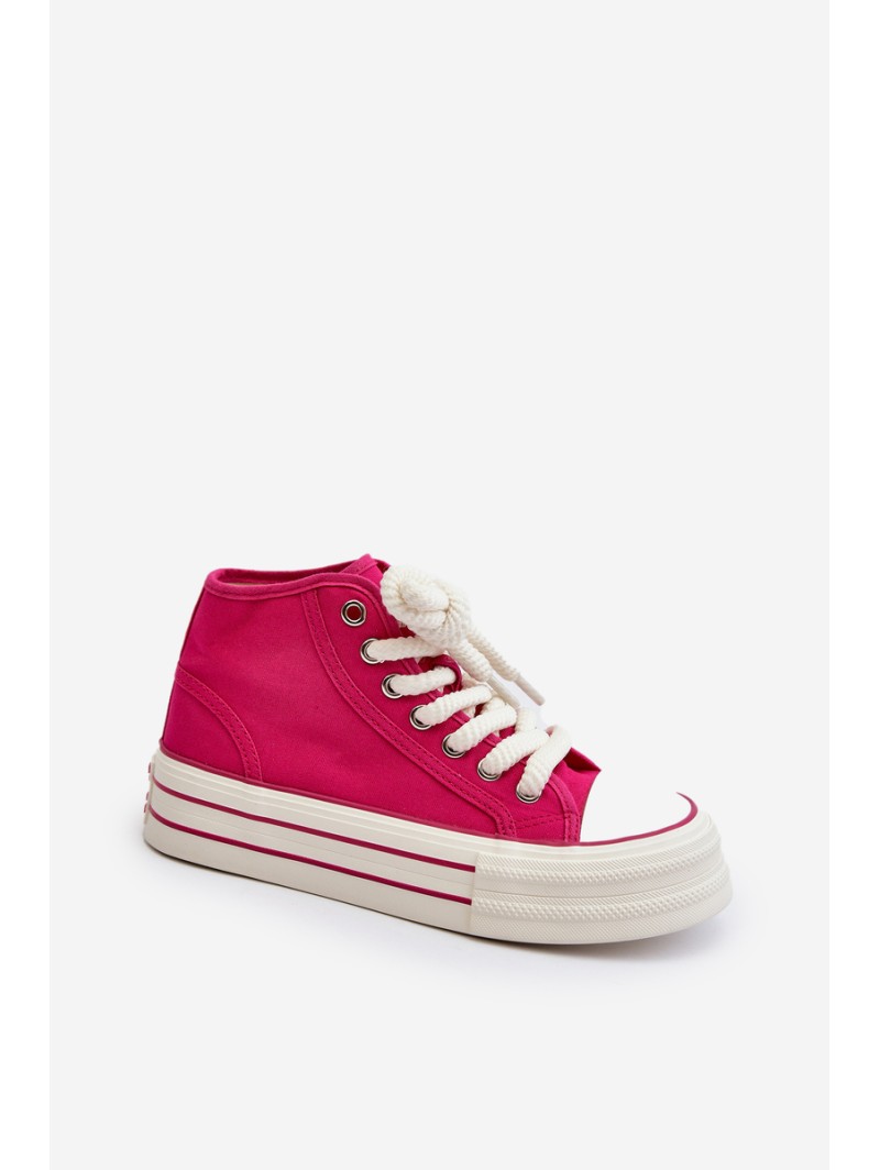 Women's Platform Sneakers Fuchsia Aineri