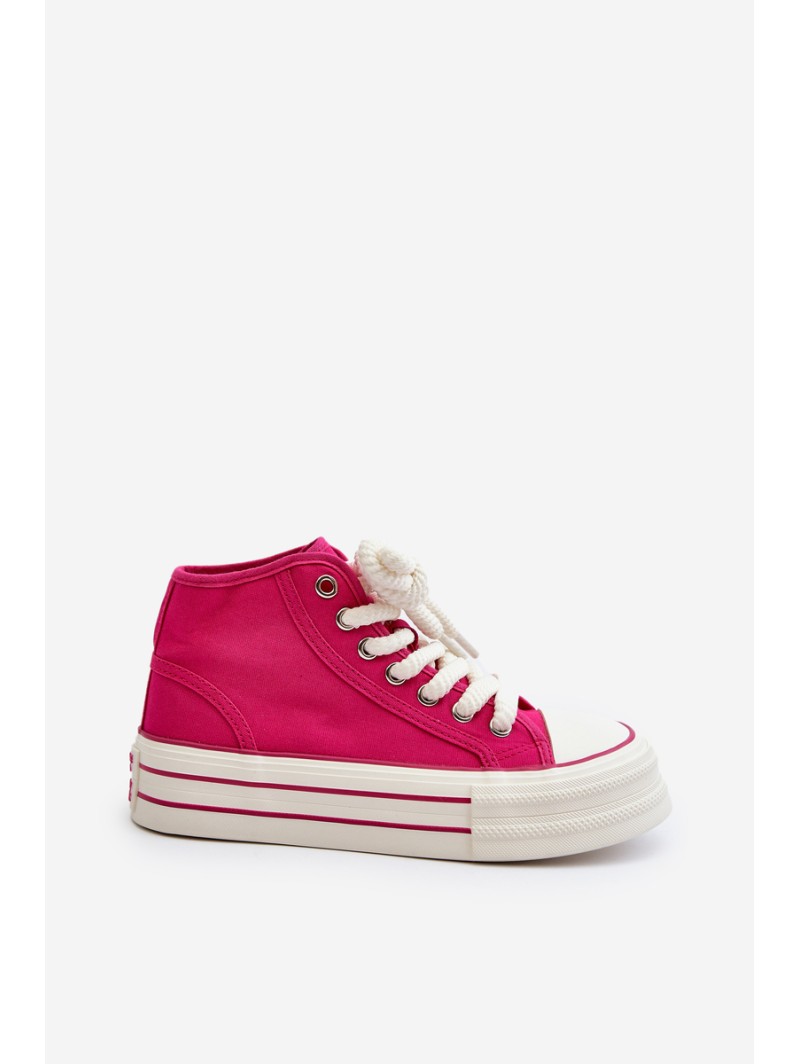 Women's Platform Sneakers Fuchsia Aineri