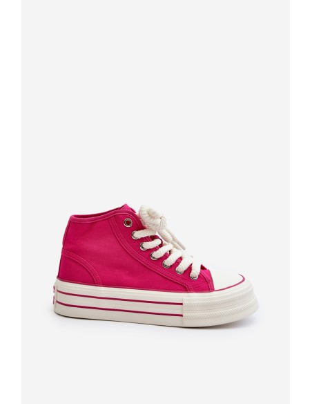 Women's Platform Sneakers Fuchsia Aineri